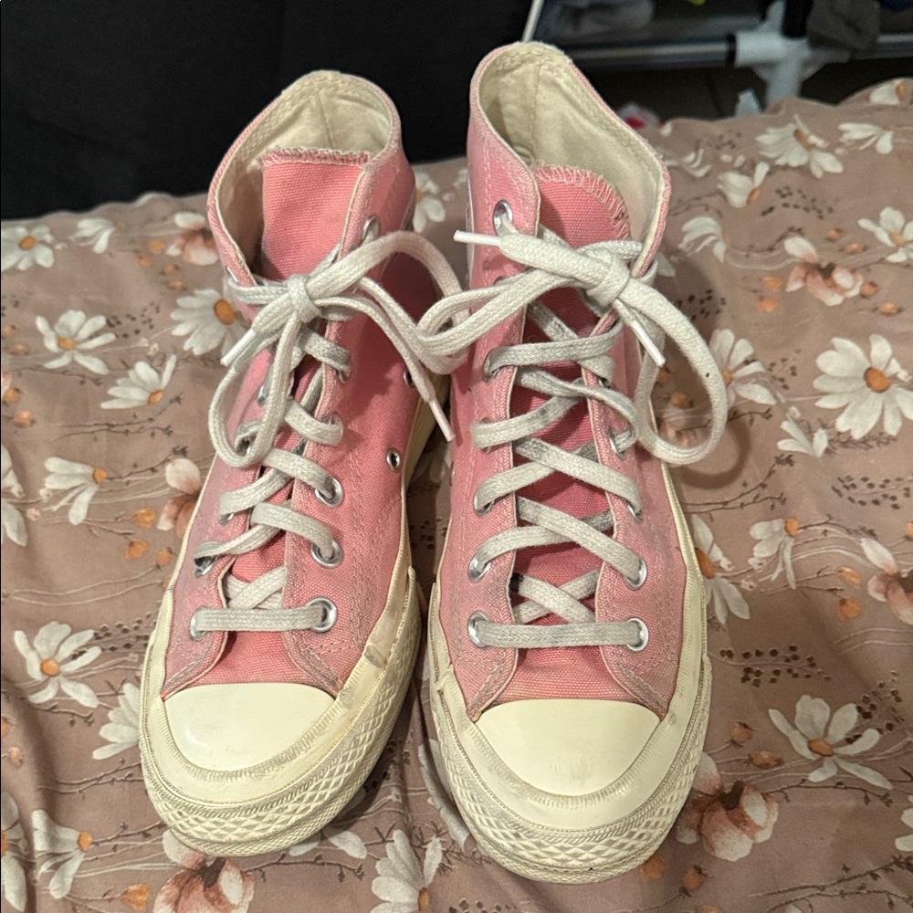 Converse Pink Canvas High-Tops
